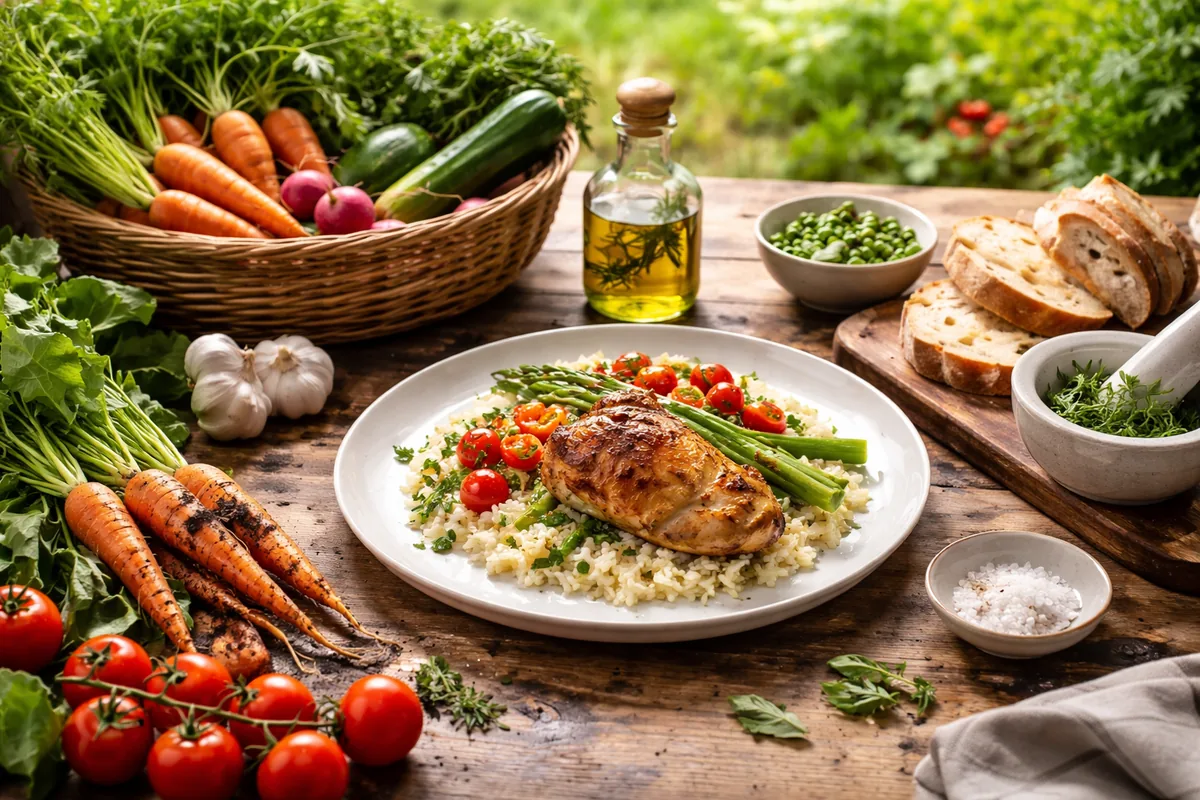 Comment préparer un repas bistronomique avec des ingrédients du jardin